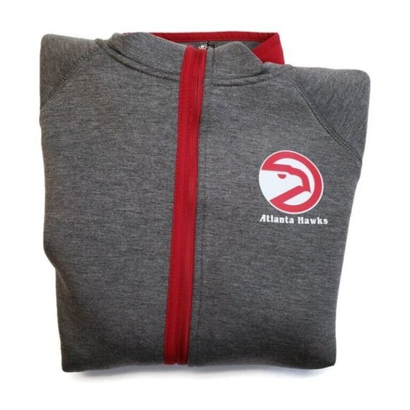 NBA Atlanta Hawks Womens Medium Drop Kick Jacket Touch by Alyssa Milano Grey - Picture 7 of 7